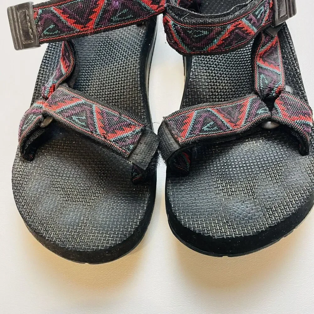 Teva Original Sandals Unisex‎ M8/W9-10 Colorful Aztec Southwestern Hiking Shoes